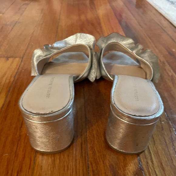Loeffler Randall Vera Ruffled Mule Silver size 8.5 - Picture 7 of 8